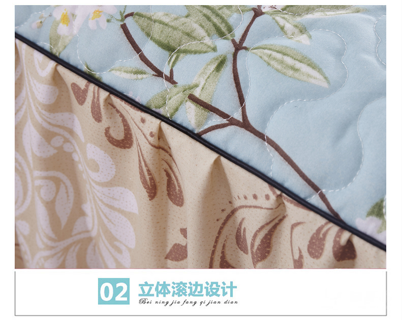 Dày bìa bông giường bedspread giường váy để bảo vệ một gia đình lanh váy Bốn 1.8m mét với bộ đồ giường nhà thiết kế mùa hè - Váy Petti váy giường