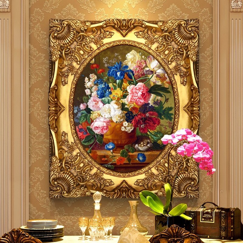 (Cilu)Entrance aisle decorative painting Living room bedroom hanging painting Desert rose oil painting Dining room aisle mural