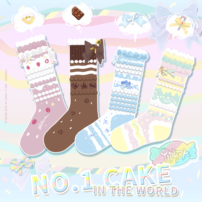 taobao agent [World Severe Cake] Yidhra Dream Witch Original cute candy cotton short socks