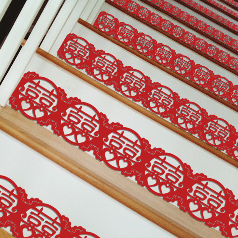 Become Double Paired Wedding Decorations Creative Joy Character Stairs Post Wedding Celebration Decoration Props Wedding Scene Scene Arrangement