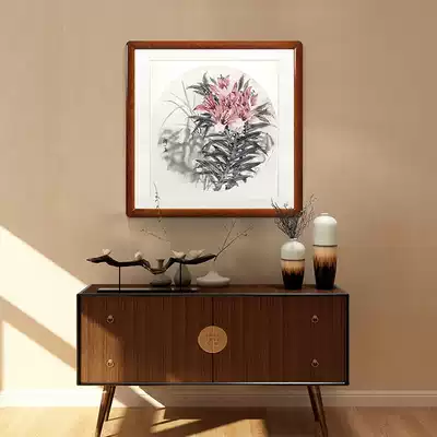 Lily Ruyi new Chinese flowers and birds Chinese painting rice paper hand-painted living room dining room porch bedroom tea room hanging painting Rong Baolin