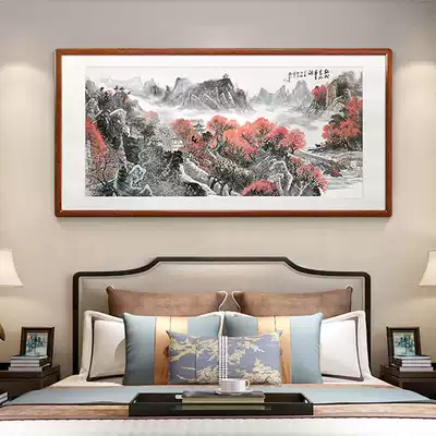Hongshu Qingshan painting in the Chinese painting landscape famous landscape artist hand-painted hanging painting new Chinese living room Office collection Rong Baolin