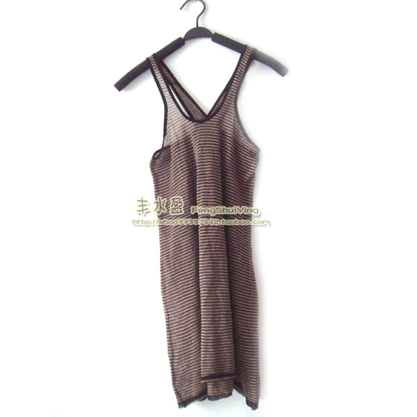 European and American summer slim and soft slim cotton hemp beating bottom rear cross harnesses lengthened vest RMB78