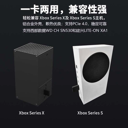Алюминиевый сплав Case Case Xbox Series X S CFEXPRESS TO JIANXING XA1 M.2 CARD преобразования SSD