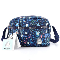 Rexsbao Hayao Junmei Totoro co-name cartoon print womens cloth bag small square shoulder shoulder bag 2434