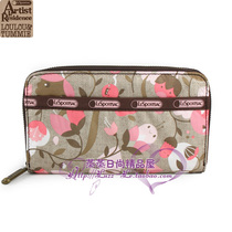 New fashion casual floral print long wallet card bag coin wallet 6506