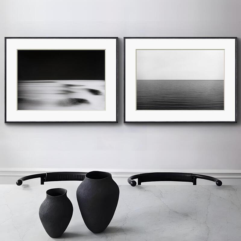 Sugimoto Hoshiko's Black and White Art Photography Decorative Painting Photo Wall Soft Decoration Background Wall Hanging Painting Living Room Mural