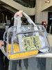 Transparent Travel Bag 2024 New Model Swimming Fitness Beach Bag Sports Shoulder Crossbody Jelly Luggage Storage Bag