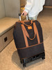 Universal Wheel Travel Bag with Trolley Luggage Bag Storage Bag Yoga Maternity Shoulder Large Capacity Handbag Boarding Bag