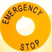 Original button signboard 22 hole emergency stop switch signboard