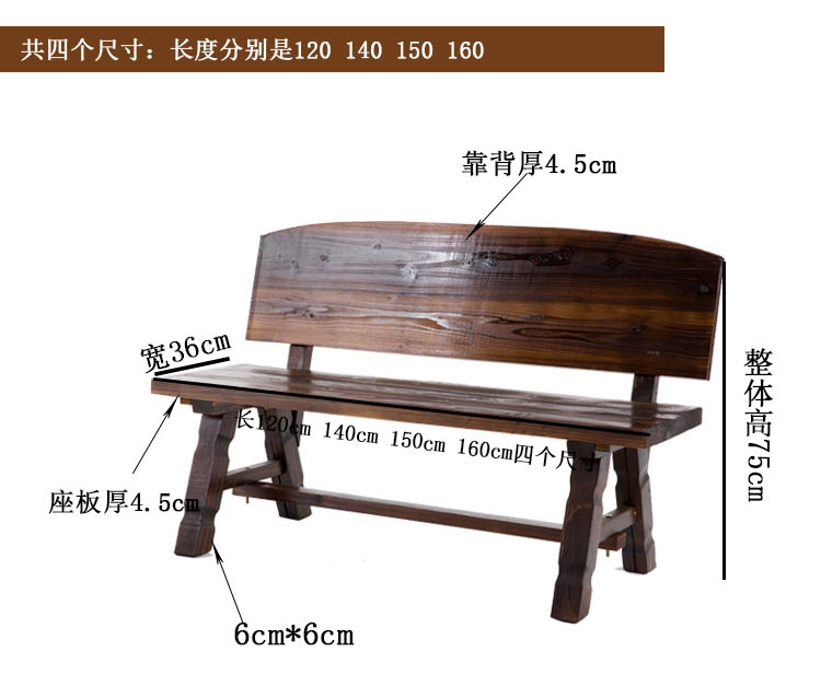 Bàn ghế gỗ chống ăn mòn ba mảnh đồ gỗ ngoài trời ban công sân vườn bánh xe giải trí bằng gỗ rắn bàn ăn bằng gỗ - Bàn ghế ngoài trời / sân