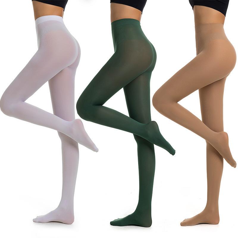 Women Tights Amazon Plus Size Footed Tights Nude Spandex Knitted White Dance Socks 40D Colorful Pantyhose