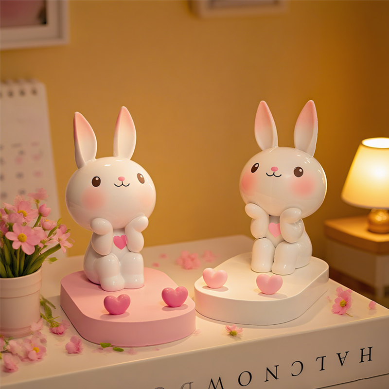 Creative Cartoon Rabbit Ornament, Cute Phone Stand, Lazy Office Desktop Phone Holder, Gift Tablet Stand