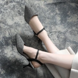 Обувь с заостренным носом, универсальные летние туфли для кожаной обуви, сандалии, 2020, из натуральной кожи