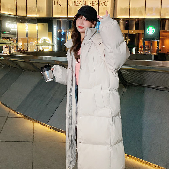 2023 new trend of oversize bread coat down cotton-padded jacket women's winter coat mid-length thick cotton-padded jacket