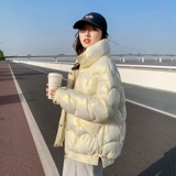 Короткий пуховик с пухом, демисезонная куртка, в корейском стиле, 2021 года