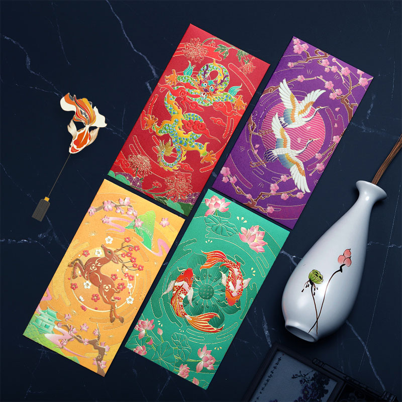 High-end red envelope bag personality creative thousand yuan new red envelope seal Chinese retro 2022 New Year's profit is to seal the new year's money