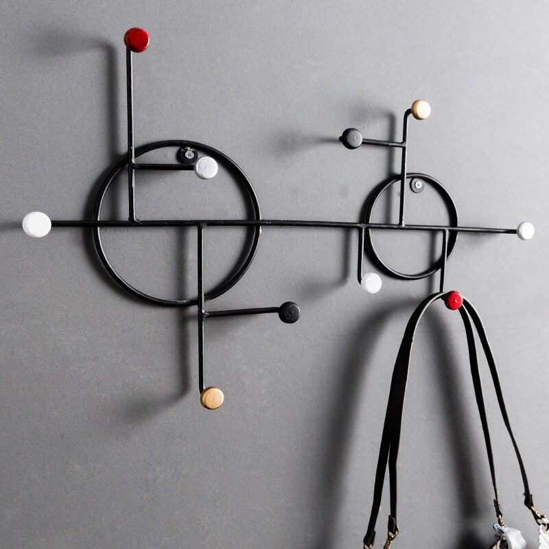 Iron Art Genguan Doorway Rear Key Hung Hanger Wall Wall Home Bedroom Wall Creative Hook Clothing Cap Hook Fitting Room