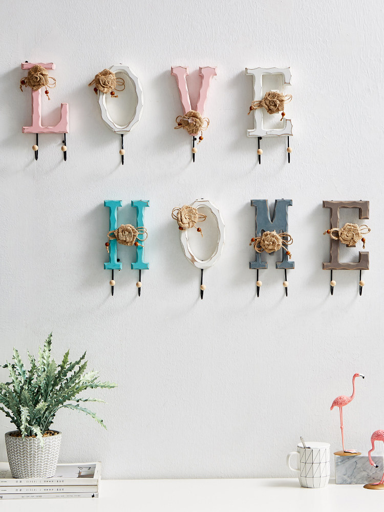 Nordic creative hanger wall coat cap hook wall living room clothing store wall decoration door wall hanging small