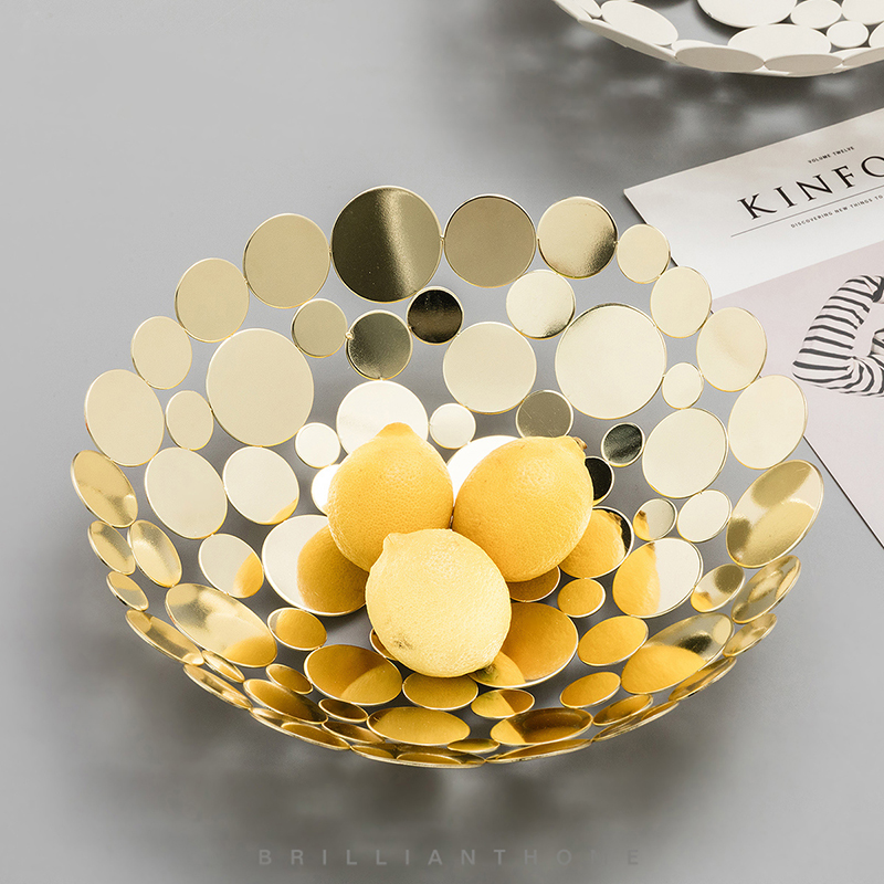 Modern Minimalist Fruit Pan Swing Piece Creative Fruit Vegetable Containing Basket Adornment Parlor Dining Room Dining Room Dining Room Table Small Furnishing