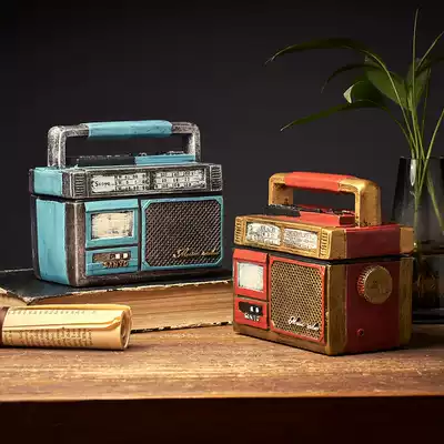 Retro industrial ashtray creative personality trend bar with lid anti-fly ash household living room coffee table ornaments