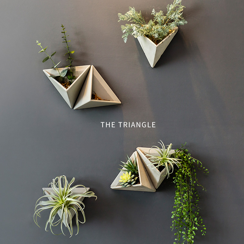 Creative Home Living Room Personality Cement Hanging Wall Flower Pot Wall Decoration Hanging wall Multi-meat plant wall wall-hanging