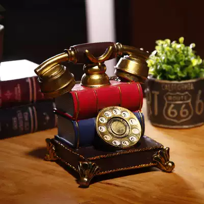 American retro phone ornaments home living room wine cabinet porch decorations window TV cabinet desktop Creative furnishings