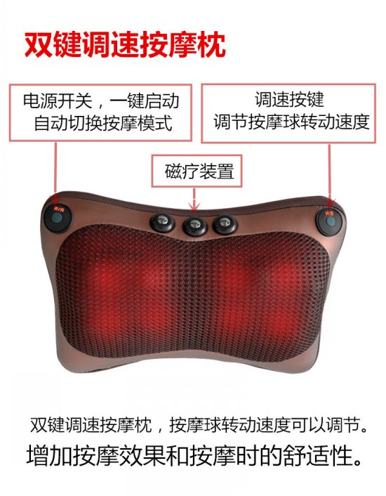 sửa chữa ô tô gối cổ tử cung vai lại cổ tử cung massage điện chuyên dụng gia đình đa chức năng trị liệu gối đốt sống tươi - Gối gối văn phòng