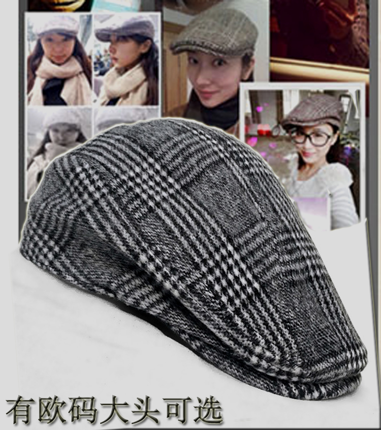 American Golden Duck Tongue Hat Men Middle Young Hat All Cotton Beret Heating Winter Hat Cover Hat Forward Hat