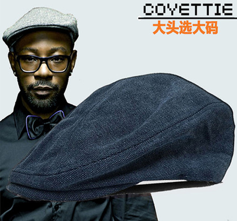 Large head duck tongue cap male baseball cap woman Inron hat canvas breathable sunshade hat Berehat painter forward cap women's wave