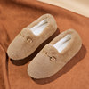 Furry Shoes for Women, Autumn and Winter Outdoor Wear, 2025 New Style, Fleece-Lined Warm Shoes, Popular Loafers, Soft-Soled Winter Flat Cotton Shoes