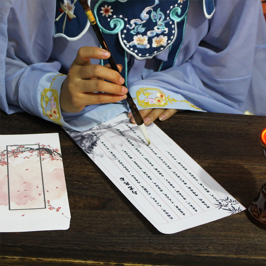 Scroll Hanfu props envelope ancient costume scene placement supplies stationery ancient style shooting hand holding Ming and Qing style letters