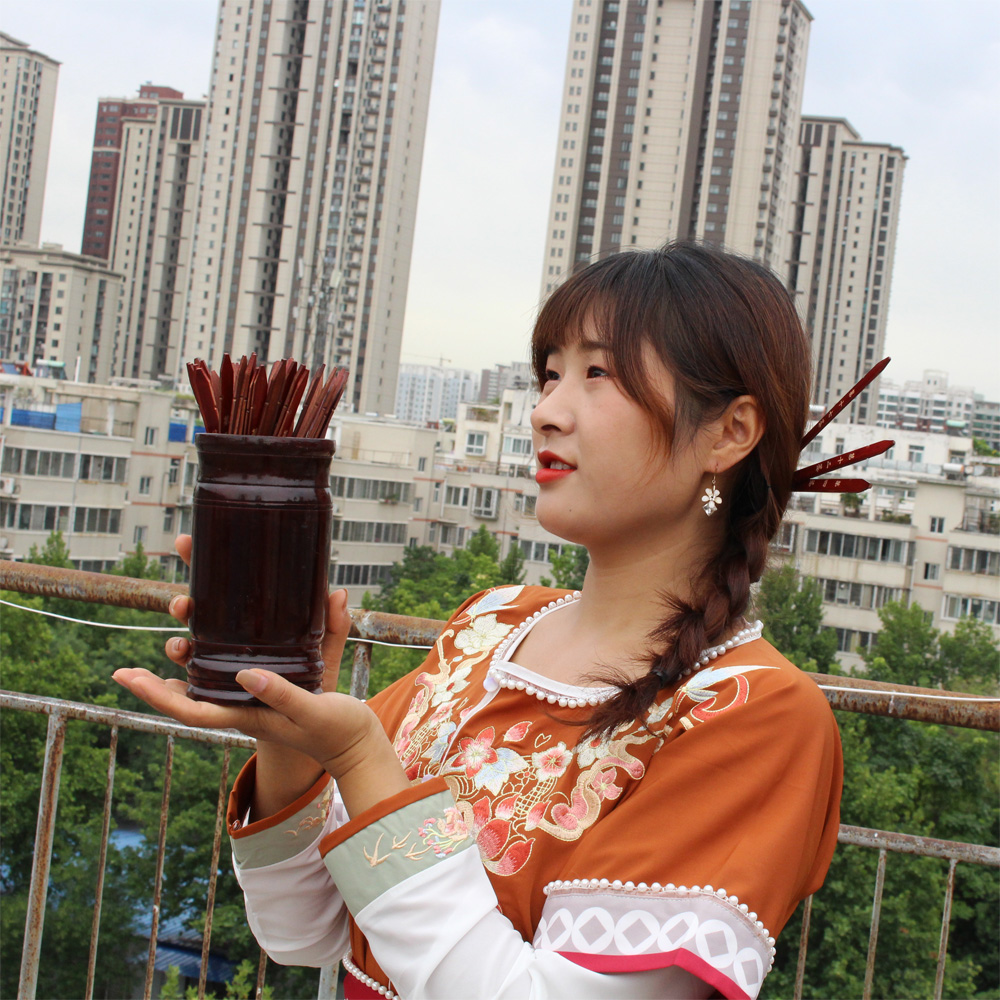 Ancient Wind Photo Props Hanfu Shooting Supplies Fairy Photo Photography Supplies Weijin Wind Bamboo Sign Ancient Architecture Temple