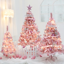 Pink Christmas Tree Home Net Red Pink Christmas Ornaments Gifts Ornaments Small Large Flocking Package