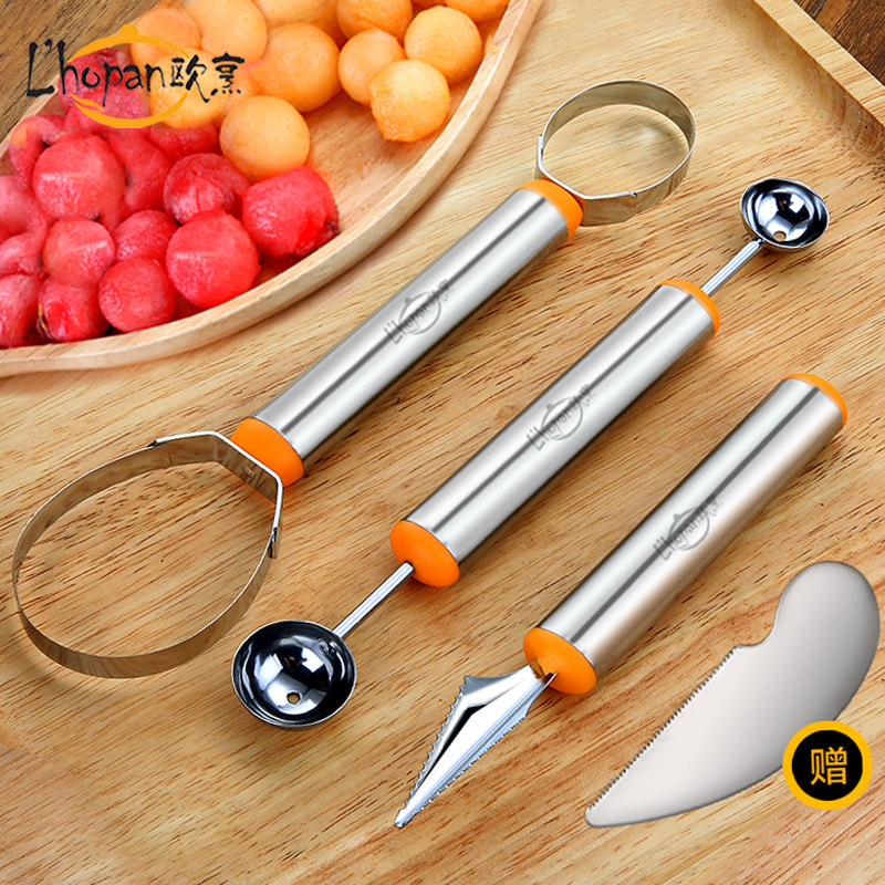 Dig Fruit Balls Spoon Watermelon Digger Multifunction Parquet Styling Shaped Mold Flower Style Cut Fruit Tool God
