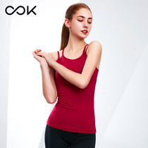 OOK sports vest female professional gathering anti-seismic running gym cover yoga clothes sleeveless coat vest