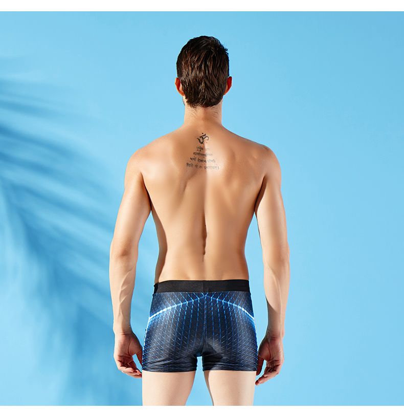 OOK nam boxer quần bơi thiết bị thủy triều thời trang kích thước lớn chuyên nghiệp tắm nước nóng phù hợp với quần áo bơi nam chuyên nghiệp - Nam bơi đầm quần bơi nam hàng hiệu