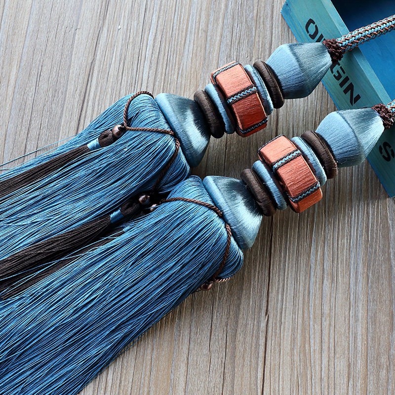 European curtains tied to a Su Hanging Ball Accessories Living Rope Handling Rope Tied to a Rope Tied Rope