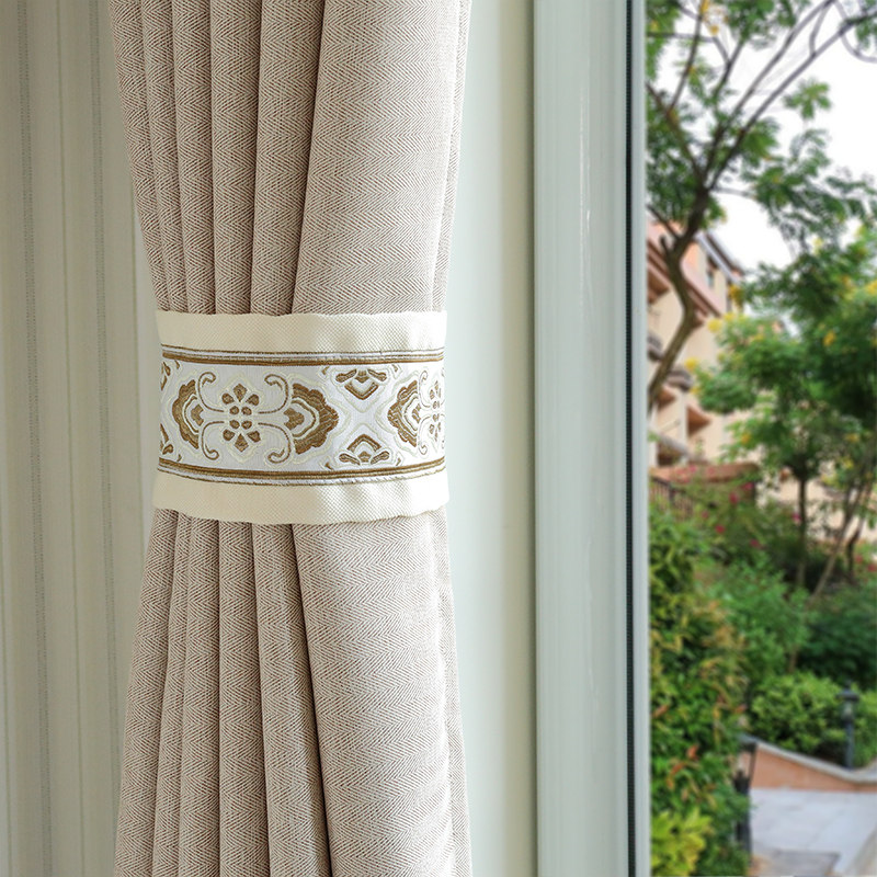 Magic sticker Curtain Lacing Strap Binding Rope Creative Trim Hook Wall Hook Modern Minimalist Curtain Button Free Punch