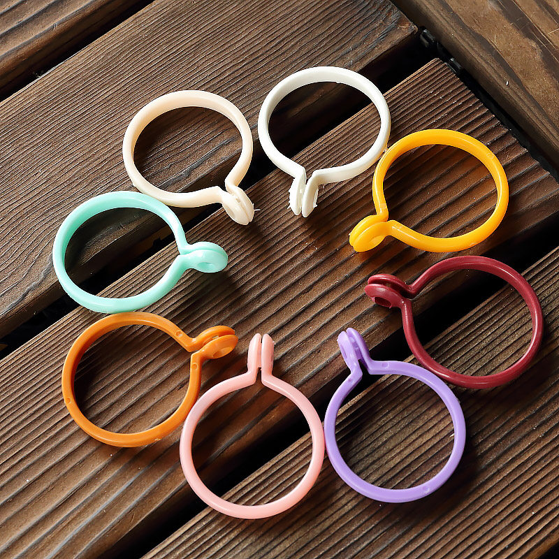 Simple curtain screen Curtain ring Open loop ring Roman rod ring Curtain buckle Curtain rod ring Multi-color selection