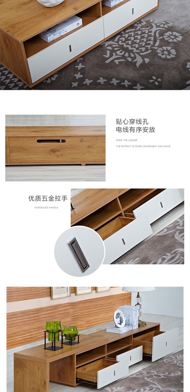 Nam nhà đơn giản hiện đại phòng khách bàn cà phê TV kết hợp cho thuê phòng kinh tế căn hộ nhỏ nội thất - Bàn trà bàn trà