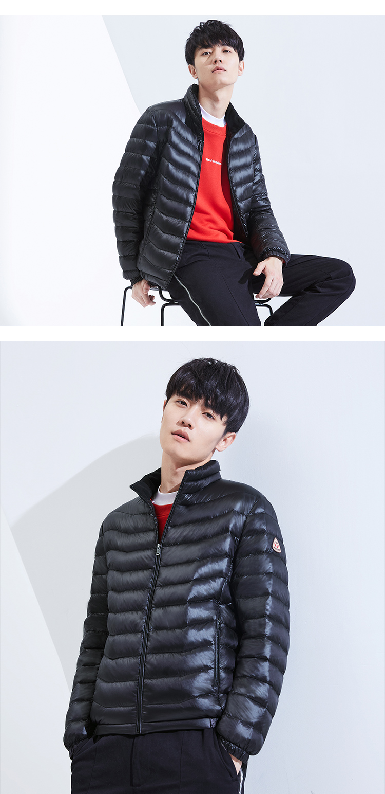 波司登 男士修身轻量型羽绒服 90%含绒量 图11