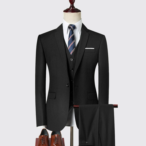 Мужской комплект, пиджак классического кроя, свадебное платье, куртка для отдыха, облегающий крой