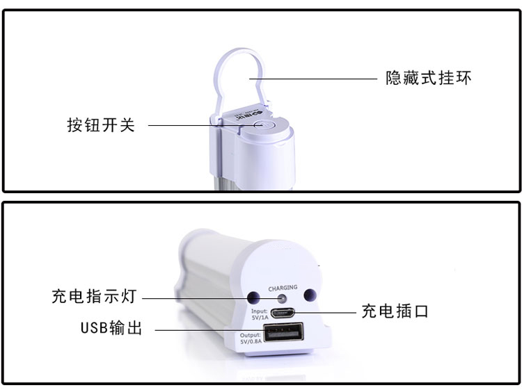 Kang Ming LED Nhà khẩn cấp Đèn lều Đèn cắm trại Đèn sạc điện ngoài trời Mất điện Đèn lồng đèn pin led lenser