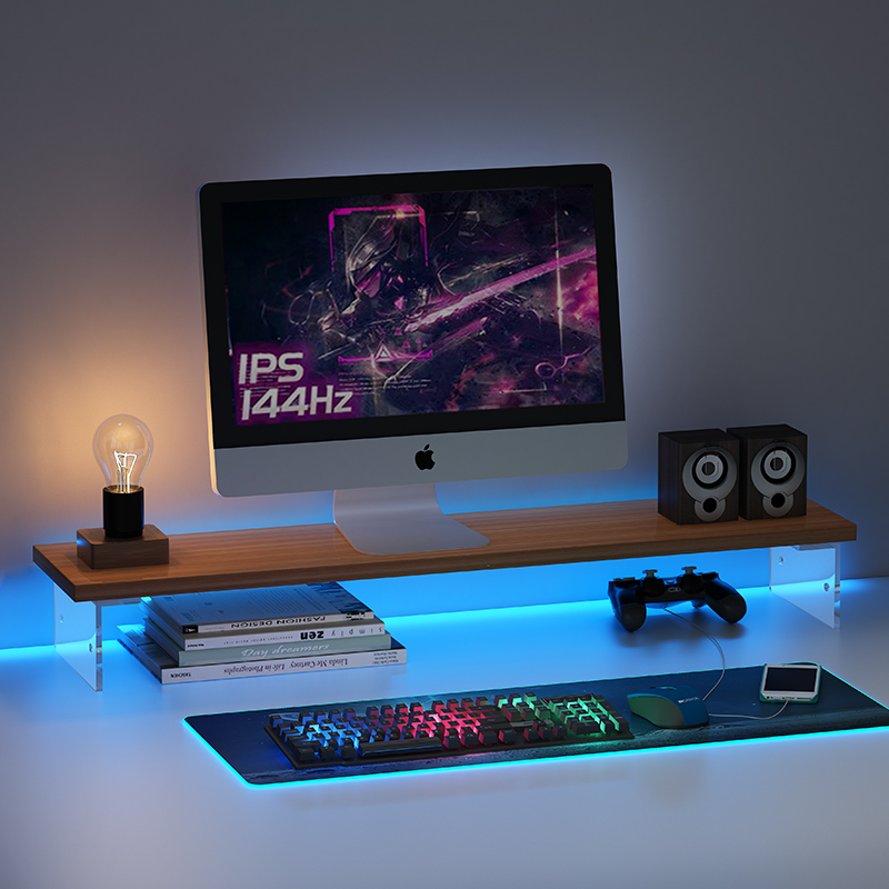 亚克力悬浮增高架：办公桌上的智能支架