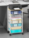 File Storage Rack Next to the Desk, Printer Stand, Storage Shelf, Floor-Standing Bookshelf, Office A3/A4 Paper Stationery Multifunctional File Box, Folder, Movable Document Organizer