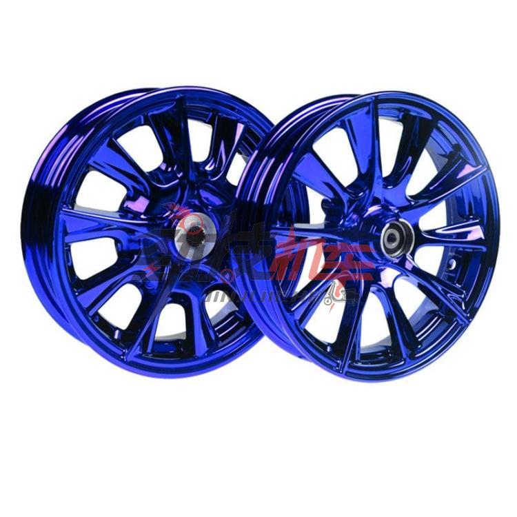 Trước và sau khi mạ, bánh xe vòng thép 10 vòng thép vuốt Xe tay ga sửa đổi WISP 100 Fuk He 10 móng vuốt mạ - Vành xe máy vành xe wave