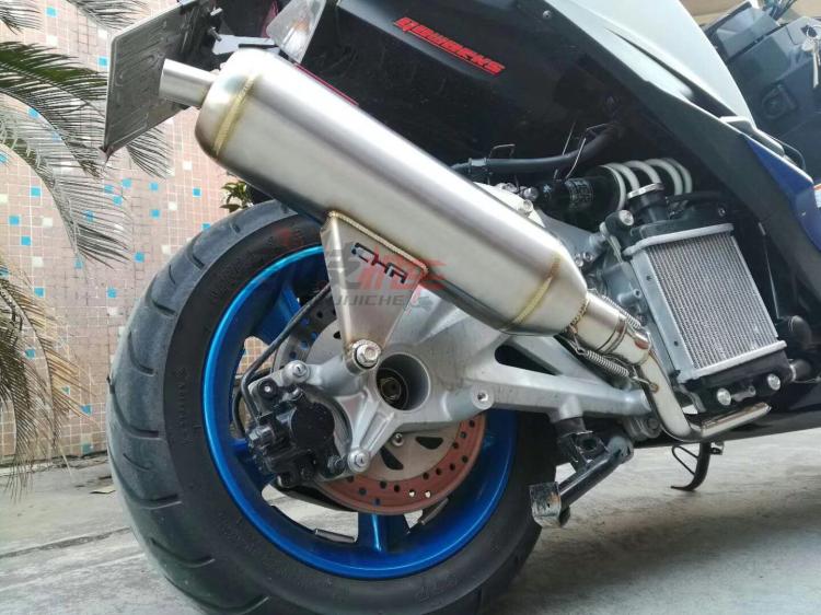 CHR ống sắt câm trở lại ống xả áp lực Yamaha smax155 Force155 ống bạch tuộc không khỉ triệu hổ - Ống xả xe máy pô xe máy honda