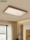Black Walnut Wood Bedroom Ceiling Lamp, New Chinese Style Zen-Inspired Chinese-Style Lighting, Song-Style Aesthetics, Zhongshan Living Room and Dining Room Lamp