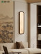 New Chinese-Style Walnut Wood Grain Wall Lamp, Zen-Inspired Chinese-Style Bedroom Decorative Wall Lamp, Song-Style Aesthetic Living Room Background Wall Light
